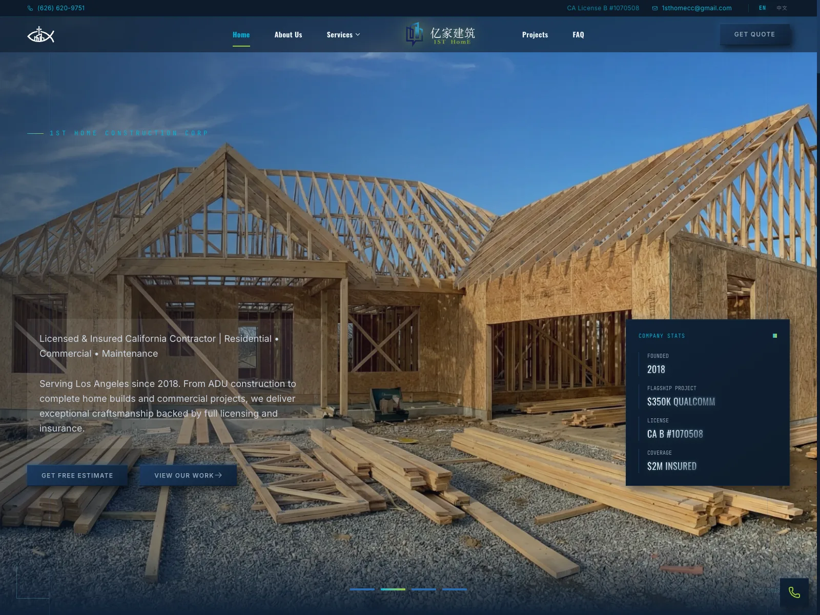 1st Home Construction Corp